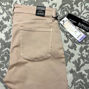 Buffalo David Bitton Women's Mid-Rise Super Soft Capri Jeans Light Pink Sz4/27